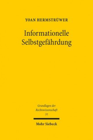 Kniha Informationelle Selbstgefahrdung Yoan Hermstrüwer