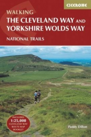 Książka Cleveland Way and the Yorkshire Wolds Way Paddy Dillon