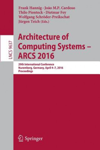 Kniha Architecture of Computing Systems -- ARCS 2016 Frank Hannig