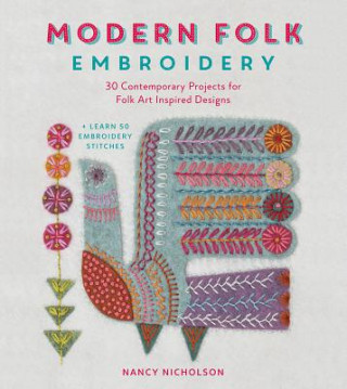 Книга Modern Folk Embroidery Nancy Nicholson