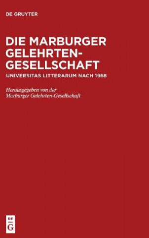 Kniha Die Marburger Gelehrten-Gesellschaft Volker Mammitzsch