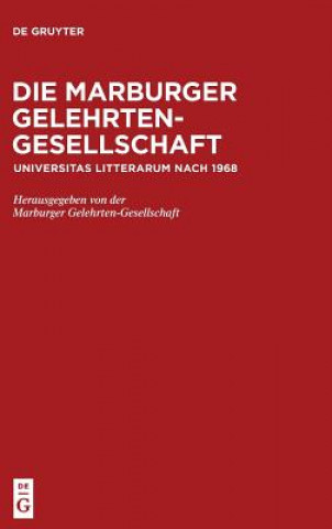 Książka Die Marburger Gelehrten-Gesellschaft Volker Mammitzsch