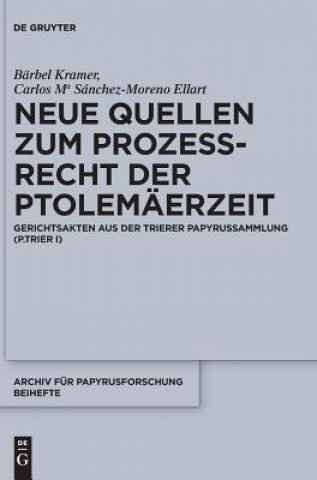 Kniha Neue Quellen Zum Prozessrecht Der Ptolemaerzeit Bärbel Kramer