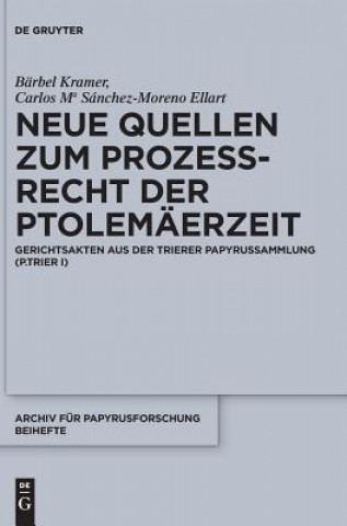 Książka Neue Quellen Zum Prozessrecht Der Ptolemaerzeit Bärbel Kramer