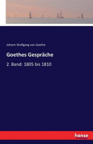 Buch Goethes Gesprache Johann Wolfgang Von Goethe