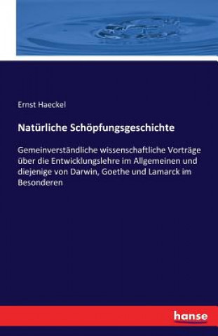 Carte Naturliche Schoepfungsgeschichte Ernst Haeckel
