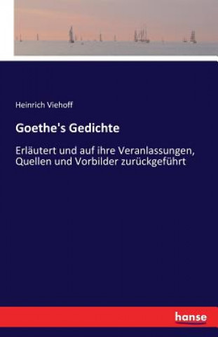 Carte Goethe's Gedichte Heinrich Viehoff