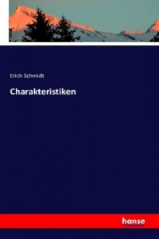 Book Charakteristiken Erich Schmidt