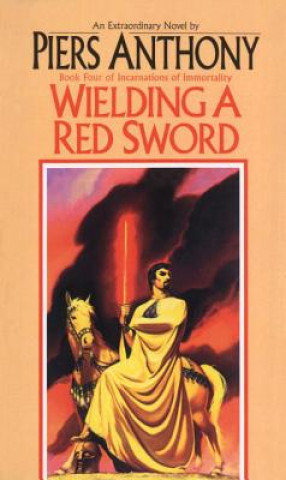 Carte Wielding a Red Sword Piers Anthony