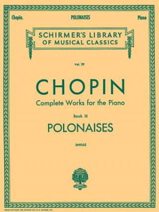 Kniha Polonaises Frederic Chopin