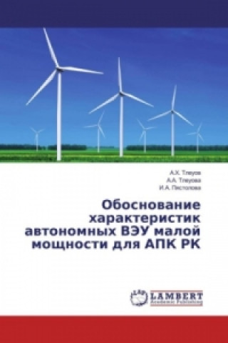 Könyv Obosnovanie harakteristik avtonomnyh VJeU maloj moshhnosti dlya APK RK A. H. Tleuov