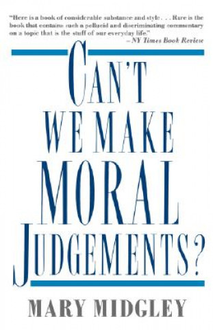 Book Can't We Make Moral Judgements? Na Na