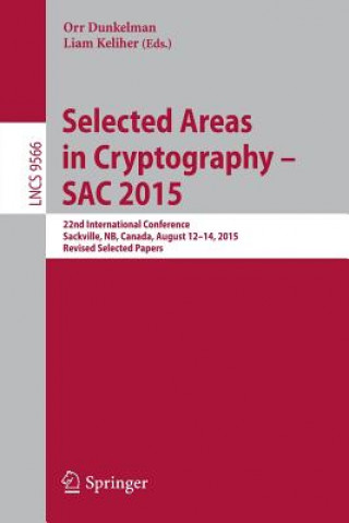 Kniha Selected Areas in Cryptography - SAC 2015 Orr Dunkelman