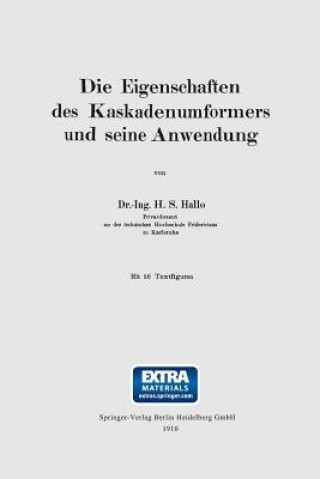 Livre Die Eigenschaften Des Kaskadenumformers Und Seine Anwendung Herman S Hallo