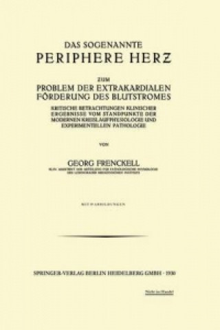 Książka Das Sogenannte Periphere Herz Georg Frenckell