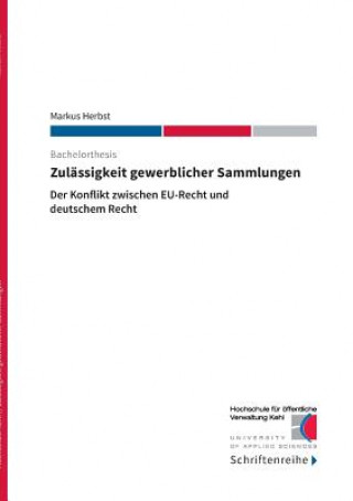 Buch Zulassigkeit gewerblicher Sammlungen Markus Herbst