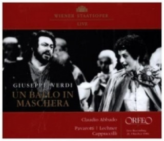 Audio Un Ballo in Maschera, 2 Audio-CDs Pavarotti/Cappuccilli/Lechner/Abbado/WSO