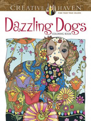 Книга Creative Haven Dazzling Dogs Coloring Book Marjorie Sarnat
