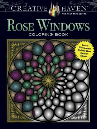 Książka Creative Haven Rose Windows Coloring Book Joel Avren
