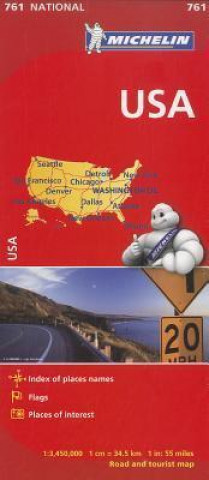 Carte Michelin USA Road Map Michelin Travel & Lifestyle
