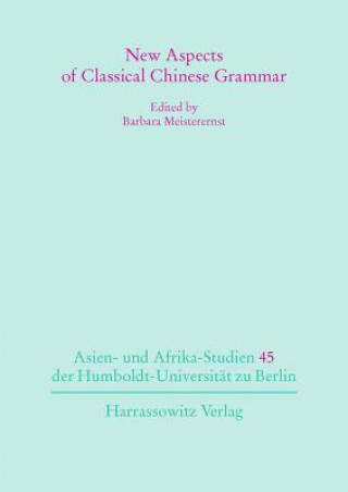 Kniha New Aspects of Classical Chinese Grammar Barbara Meisterernst