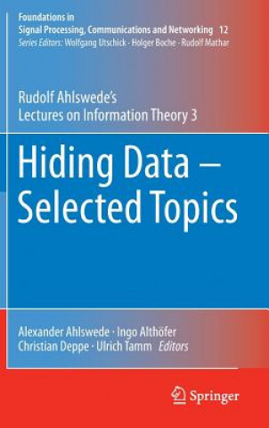 Книга Hiding Data - Selected Topics Rudolf Ahlswede