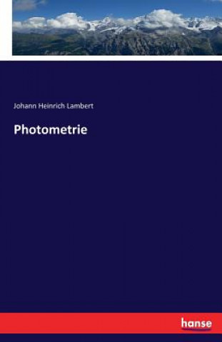 Книга Photometrie Johann Heinrich Lambert