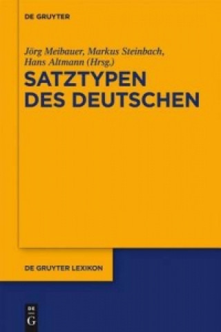 Kniha Satztypen des Deutschen Jörg Meibauer