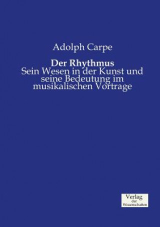 Book Rhythmus Adolph Carpe