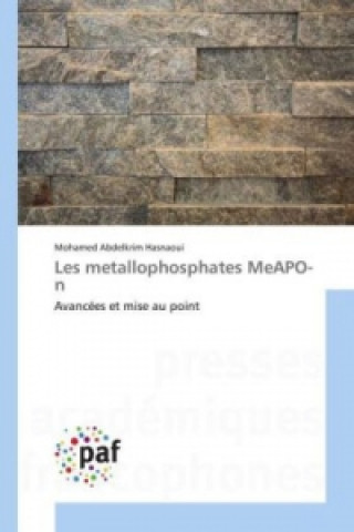 Carte Les metallophosphates MeAPO-n Mohamed Abdelkrim Hasnaoui