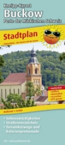 Nyomtatványok PublicPress Stadtplan Kneipp-Kurort Buckow - Perle der Märkischen Schweiz 
