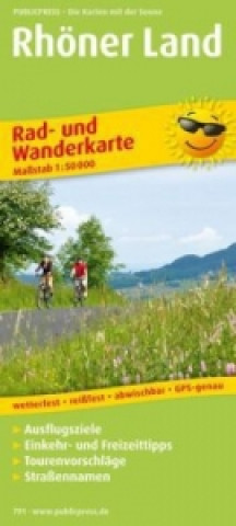 Materiale tipărite PublicPress Rad- und Wanderkarte Rhöner Land 