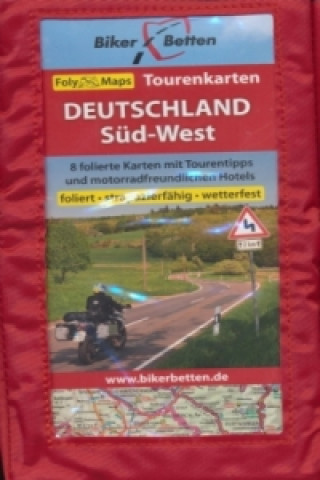 Nyomtatványok Tourenkarten Set Deutschland Süd-West (FolyMaps) 