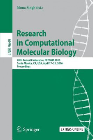 Könyv Research in Computational Molecular Biology Mona Singh