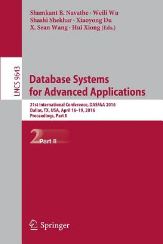 Kniha Database Systems for Advanced Applications Shamkant B. Navathe