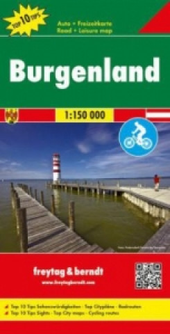 Tiskovina Burgenland Road-,Cycling- & Leisure Map 1:150.000 