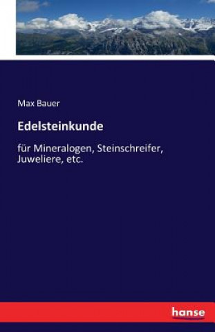 Libro Edelsteinkunde Max Bauer