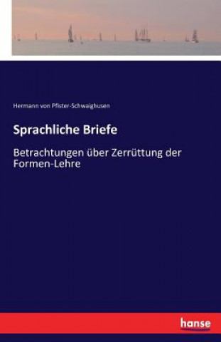 Könyv Sprachliche Briefe Hermann Von Pfister-Schwaighusen