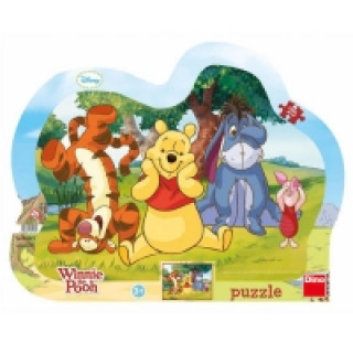 Játék Puzzle 25 Schovávaná s medvídkem Pú Walt Disney
