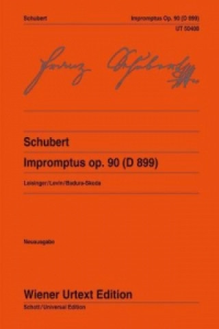 Kniha Impromptus Franz Schubert