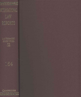 Könyv International Law Reports: Volume 164 Elihu Lauterpacht