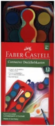 Játék Faber-Castell Farbkasten Connector 12 Farben rot 