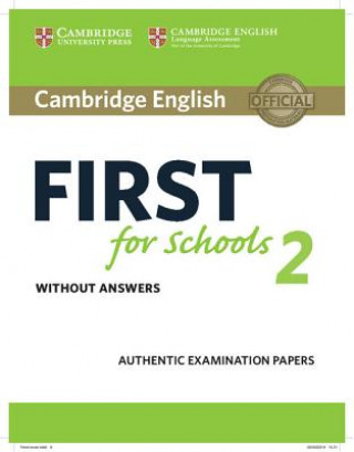 Libro Cambridge English First for Schools 2 Student's Book without answers Cambridge English Language Assessment