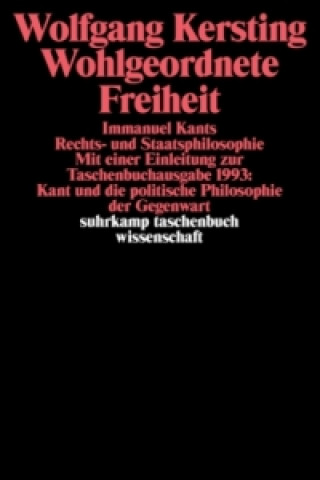 Libro Wohlgeordnete Freiheit Wolfgang Kersting