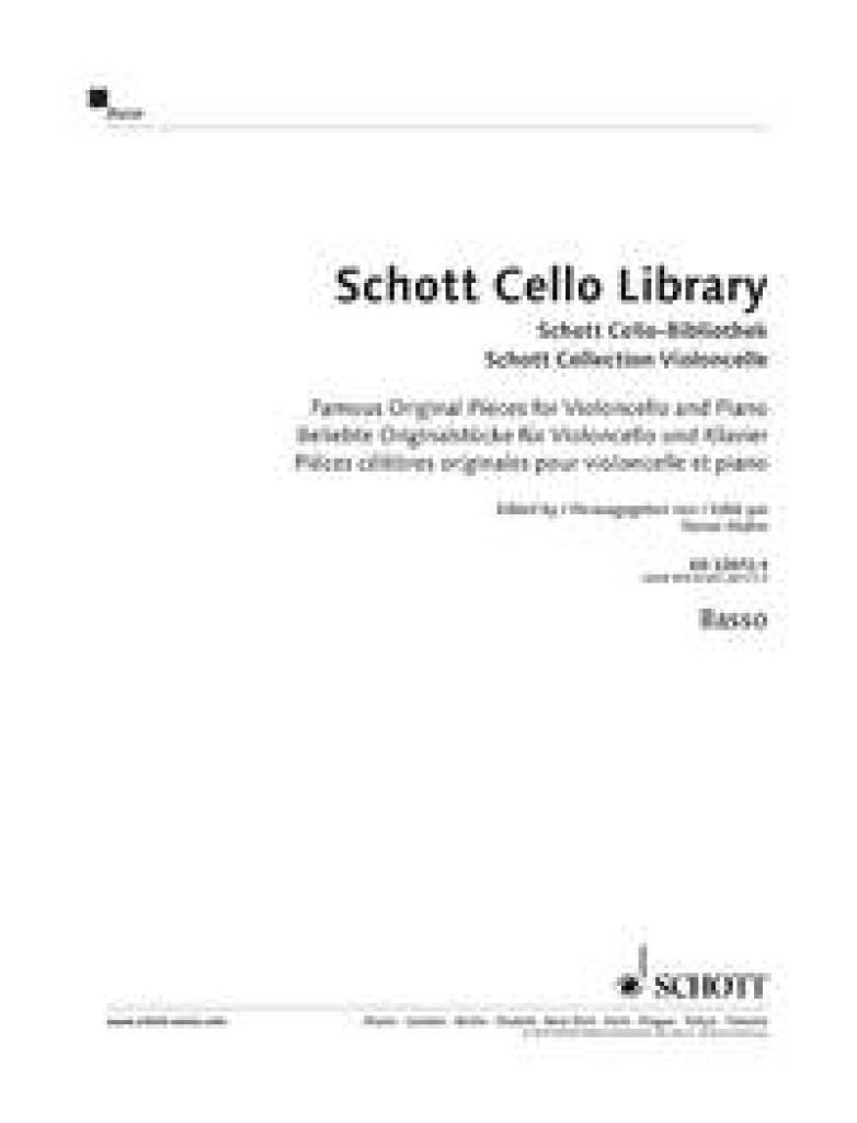 Book Schott Cello Library RAINER MOHRS