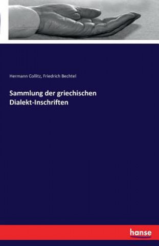 Book Sammlung der griechischen Dialekt-Inschriften Hermann Collitz
