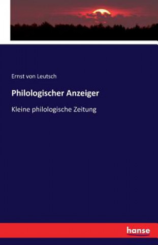 Carte Philologischer Anzeiger Ernst Von Leutsch