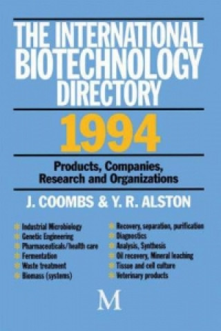 Książka International Biotechnology Directory 1994 J. Coombs