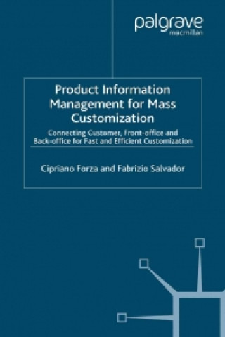Kniha Product Information Management for Mass Customization C. Forza