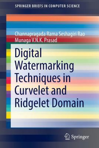 Livre Digital Watermarking Techniques in Curvelet and Ridgelet Domain Channapragada Rama Seshagiri Rao